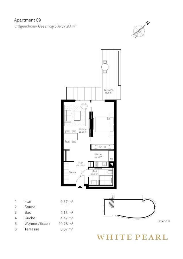 White Pearl Apartment 0.09 تيميندورفير ستراند المظهر الخارجي الصورة